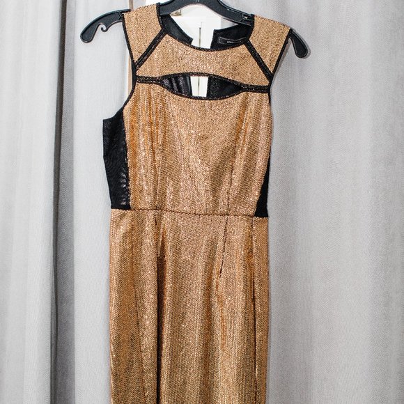 bcbgmaxazria black and gold dress Few Moda | East Dress main image 0